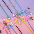 Cute Cartoon Silicone Straw Cap Dust Plug